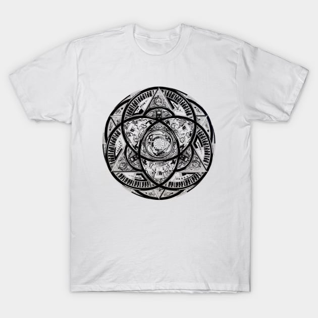 Liquid crystalline oscillator quantum synthesizer T-Shirt by Squidology